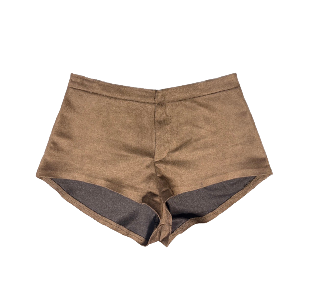 Suede Shorts Brown