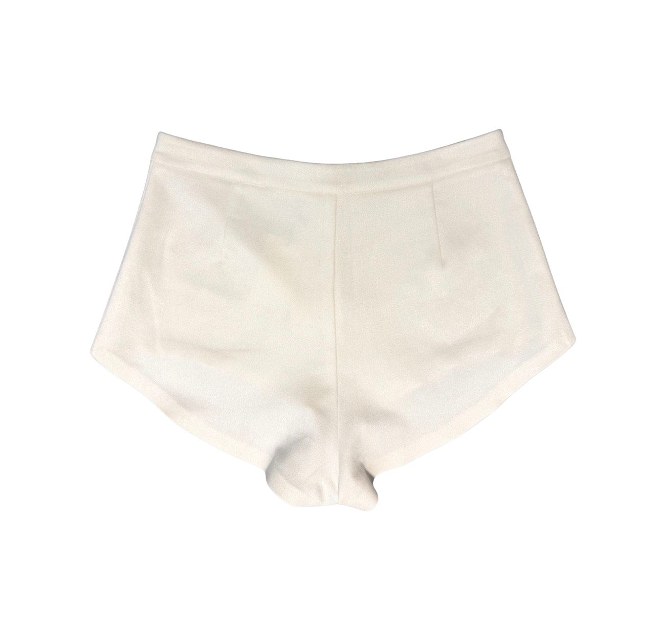 Suede Shorts White Back
